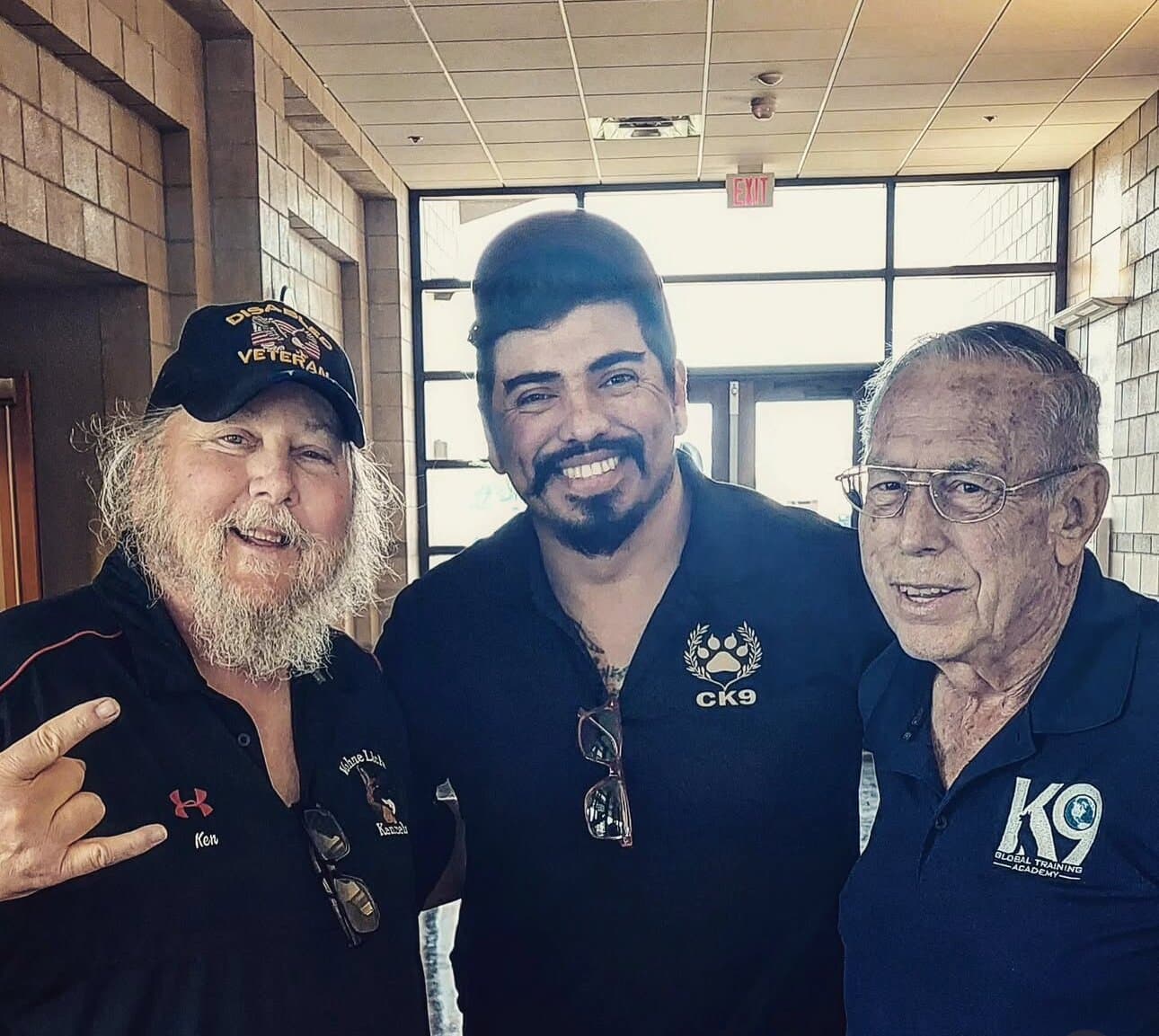 V.R.C's K9 lead with leaders of two of the largest working-dog companies in the industry
